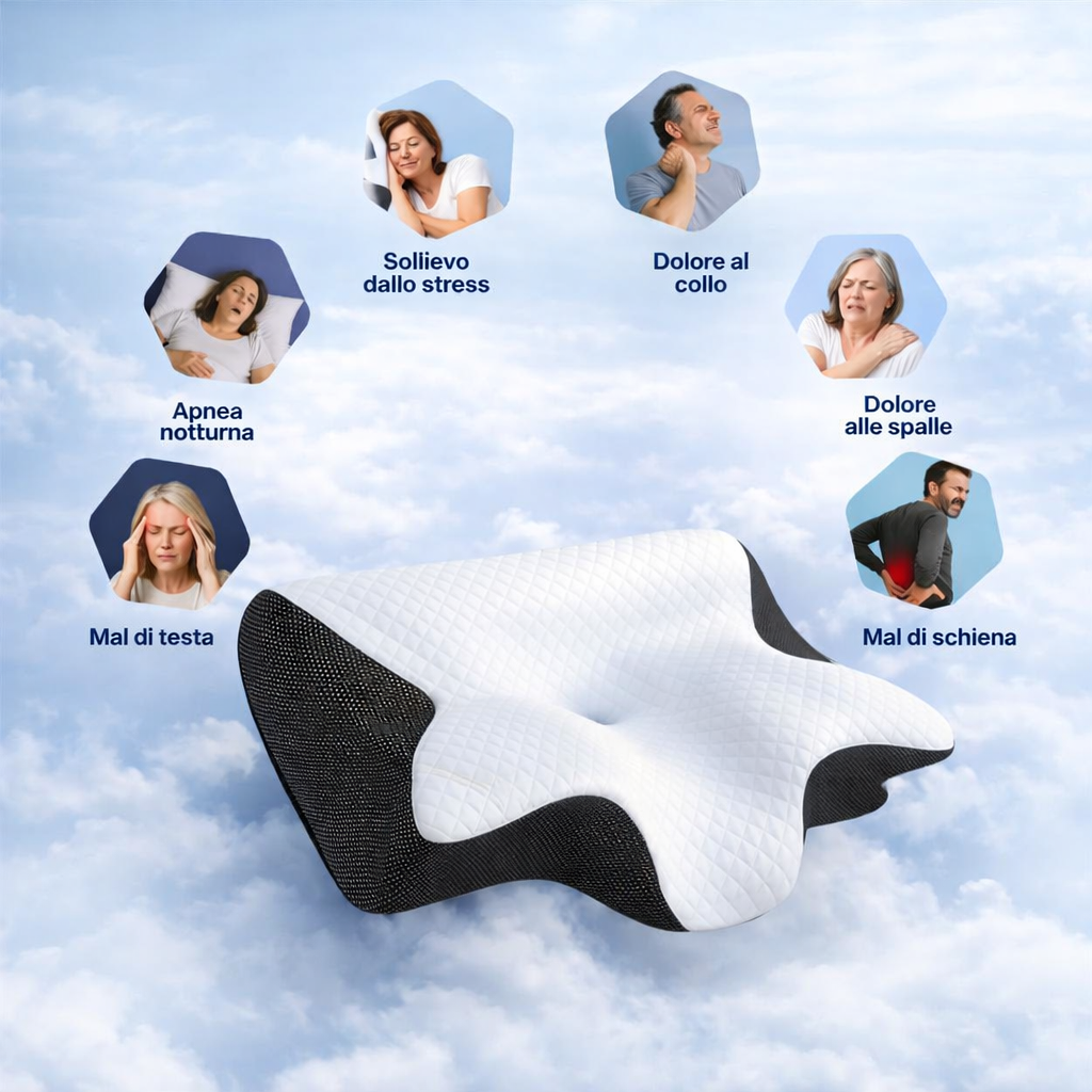 ErgoDream™ Cuscino ergonomico per Cervicale