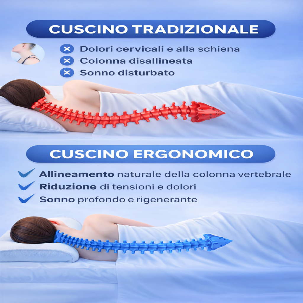 ErgoDream™ Cuscino ergonomico per Cervicale